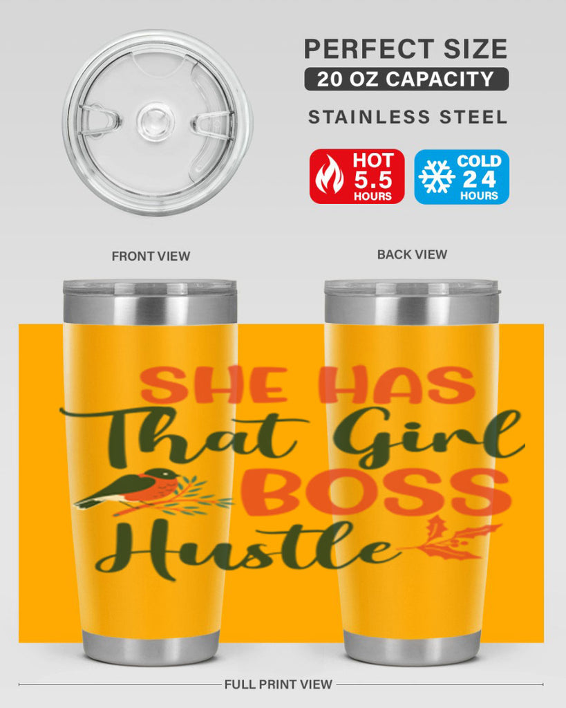 She Has That Girl Boss Hustle 363#- winter- Tumbler