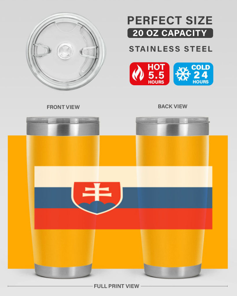 Slovakia 40#- world flags- Tumbler