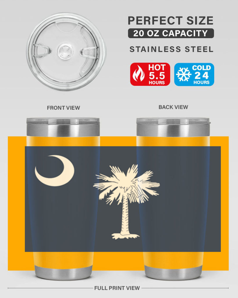 South Carolina 12#- Us Flags- Tumbler
