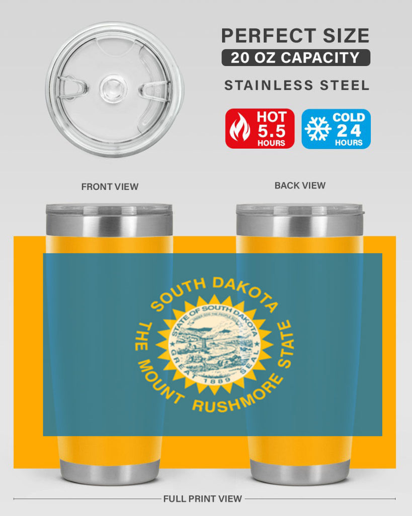 South Dakota 11#- Us Flags- Tumbler