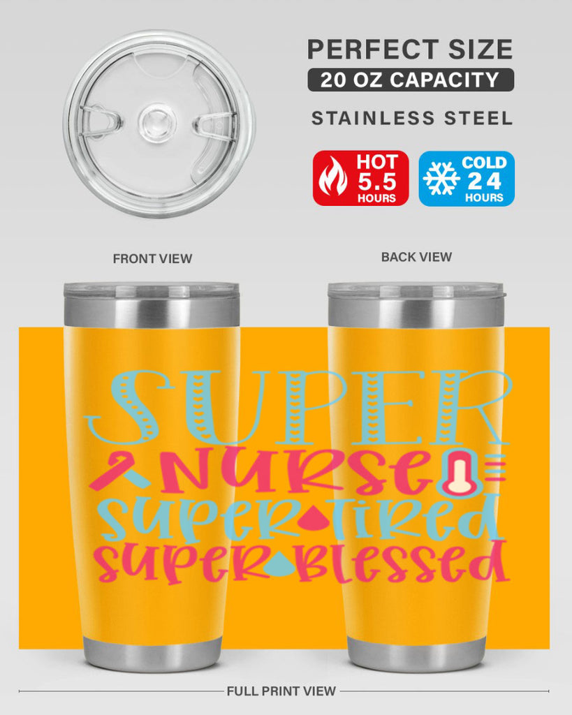 Super Nurse Super Tired Style 346#- nurse- tumbler