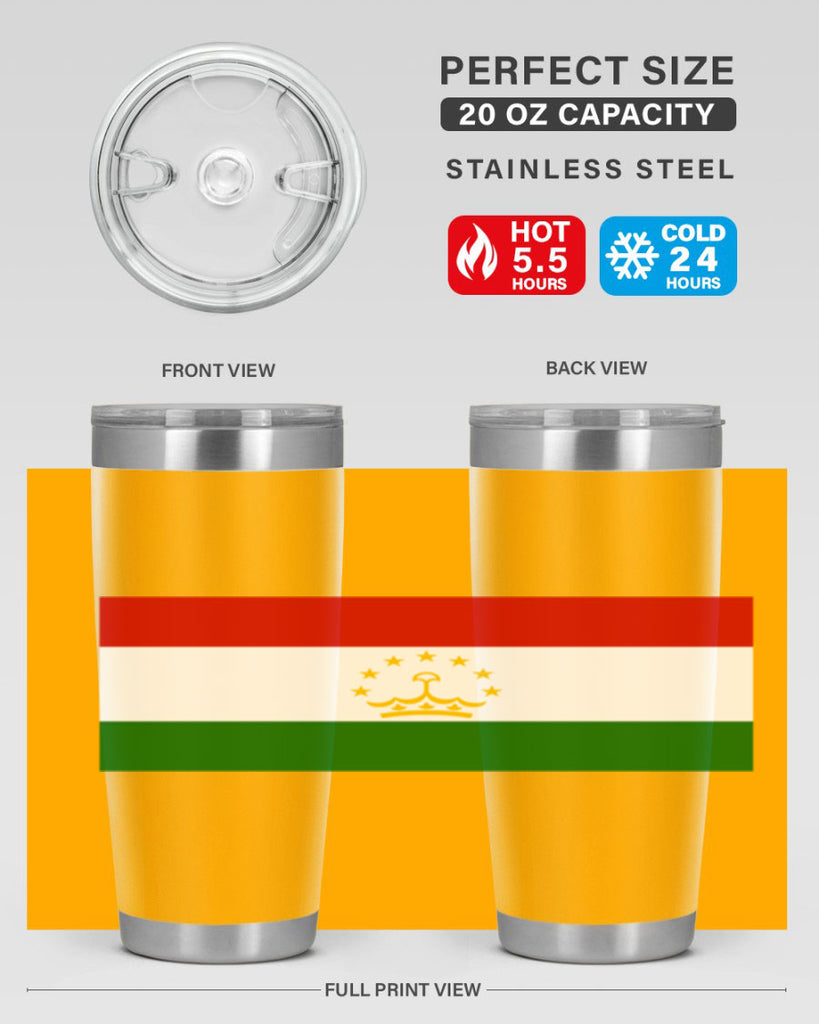 Tajikistan 25#- world flags- Tumbler