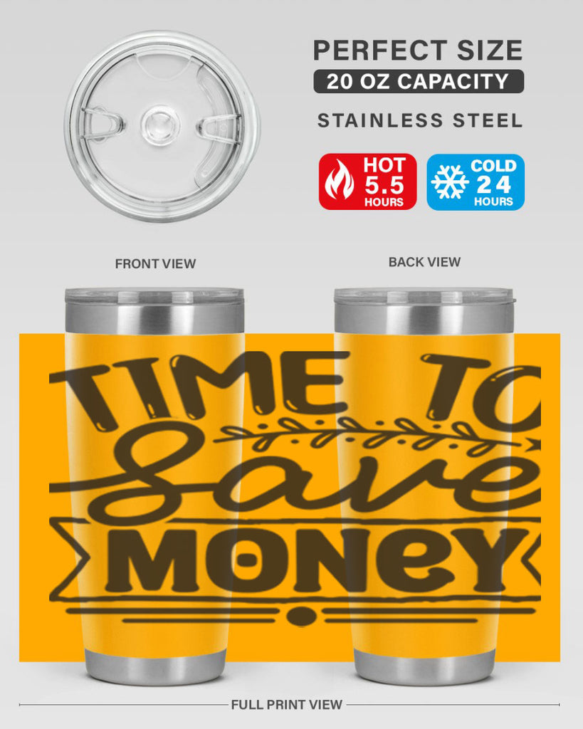 Time to save money 414#- winter- Tumbler