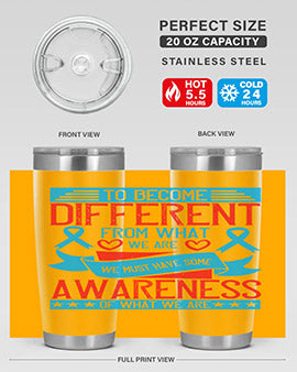 To become different from what we are we must have some awareness of what we are Style 11#- self awareness- Tumbler