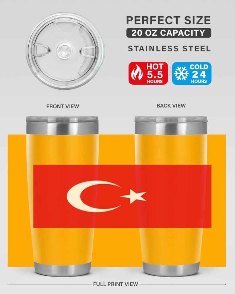 Turkey 17#- world flags- Tumbler