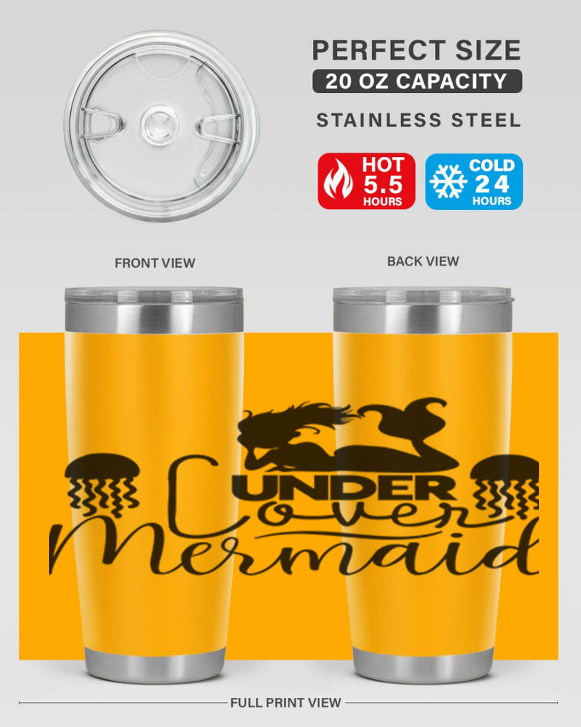 Under Cover Mermaid 642#- mermaid- Tumbler