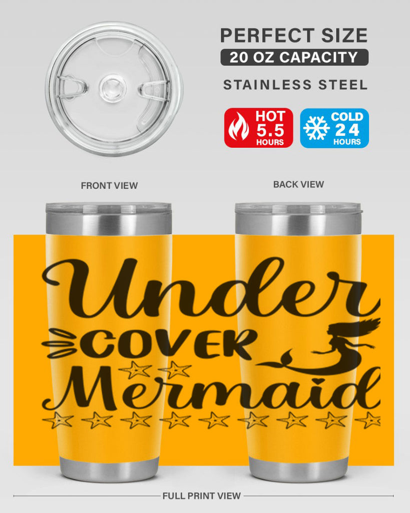 Under cover mermaid 650#- mermaid- Tumbler
