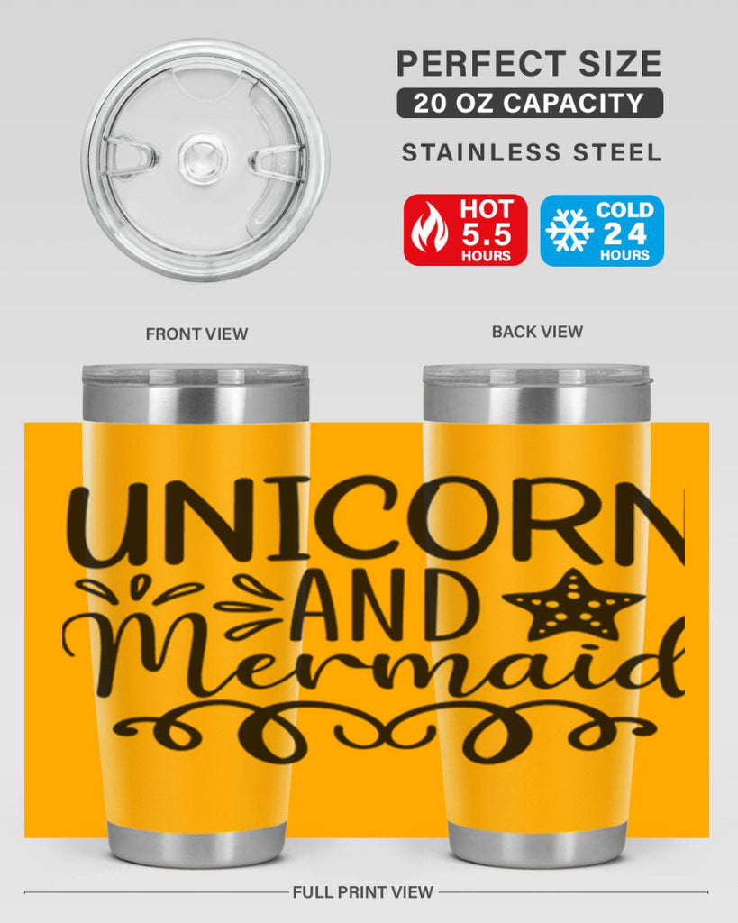 Unicorn And Mermaid 658#- mermaid- Tumbler