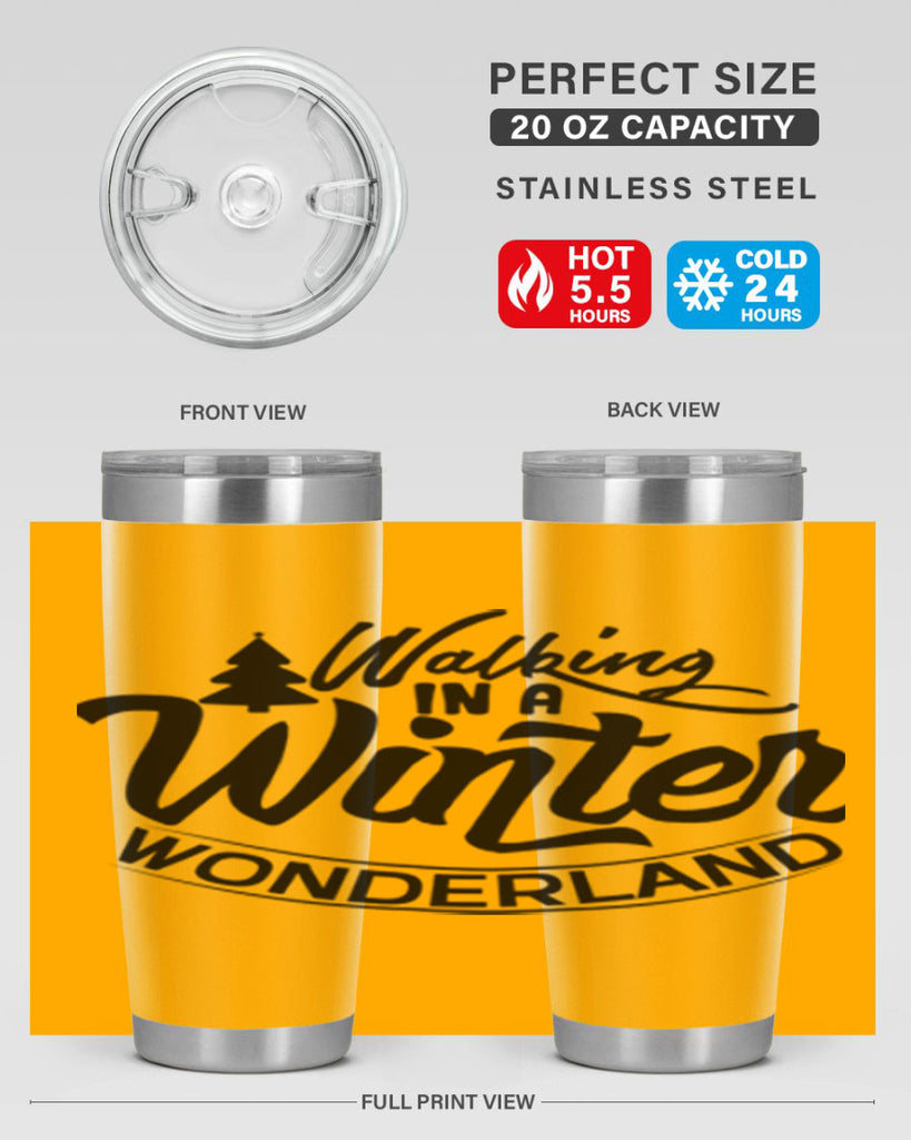Walking In A Winter Wonderland 435#- winter- Tumbler