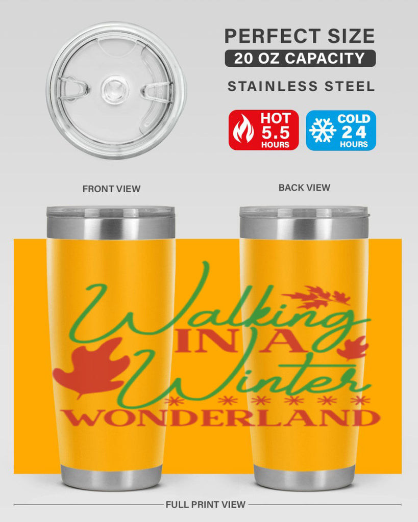 Walking In A Winter Wonderland 438#- winter- Tumbler