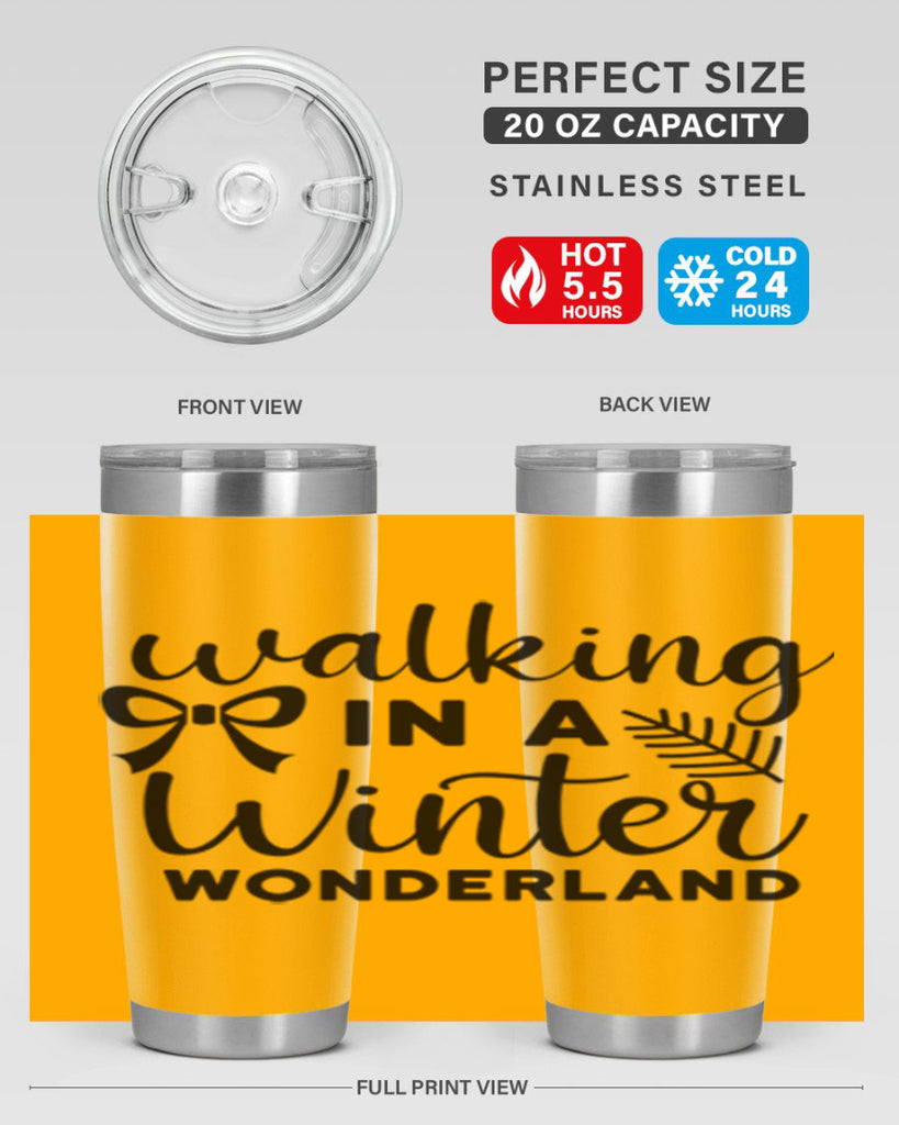 Walking In A Winter Wonderland 441#- winter- Tumbler