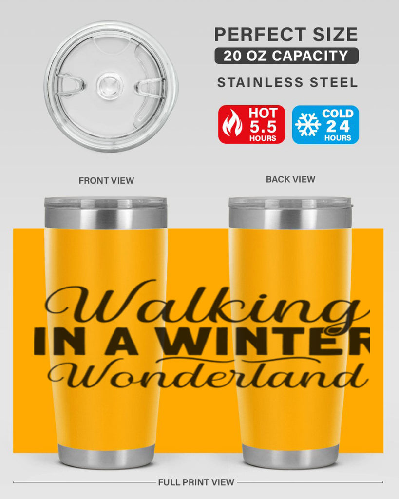 Walking in a Winter Wonderland 434#- winter- Tumbler