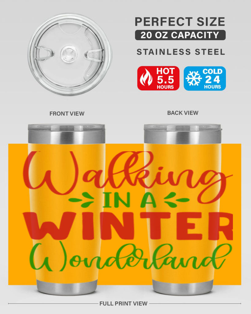 Walking in a Winter Wonderland 436#- winter- Tumbler