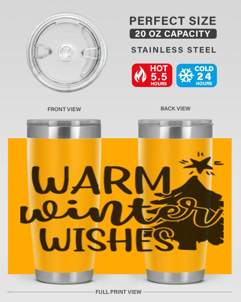 Warm Winter Wishes 451#- winter- Tumbler