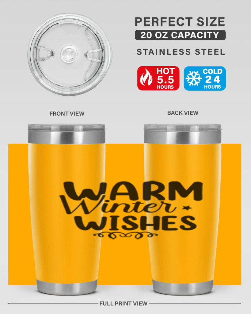 Warm Winter Wishes 453#- winter- Tumbler
