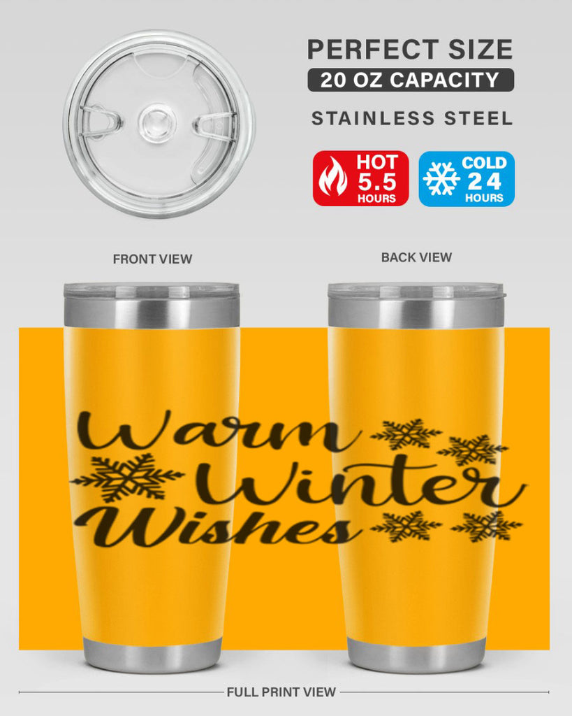 Warm Winter Wishes 466#- winter- Tumbler
