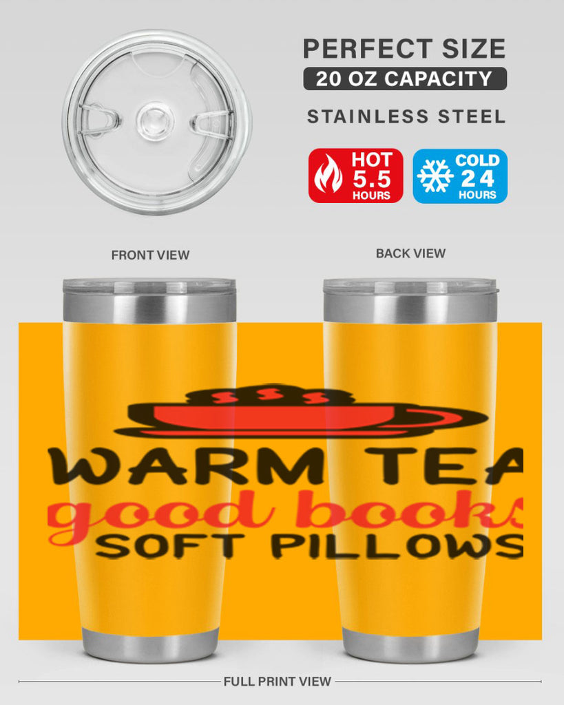 Warm tea good books soft pillows 448#- winter- Tumbler