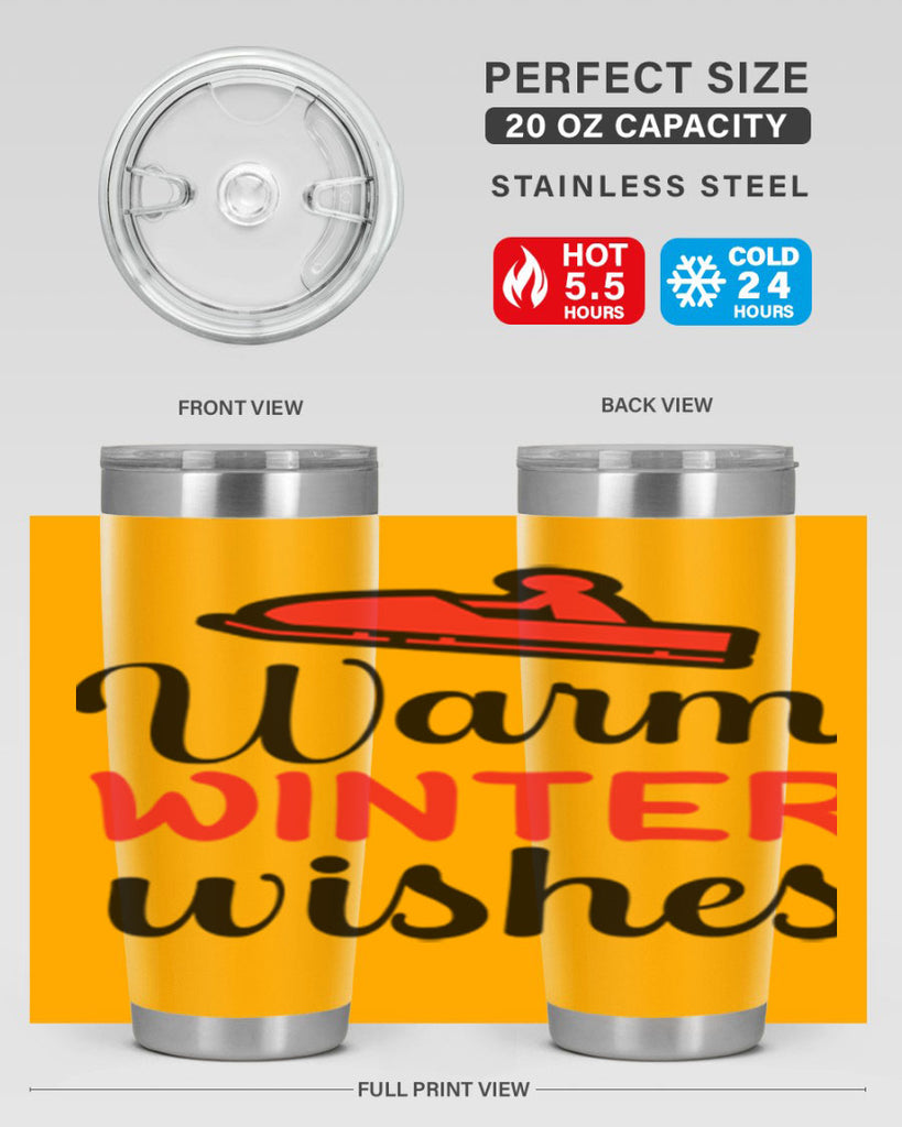 Warm winter wishes 452#- winter- Tumbler