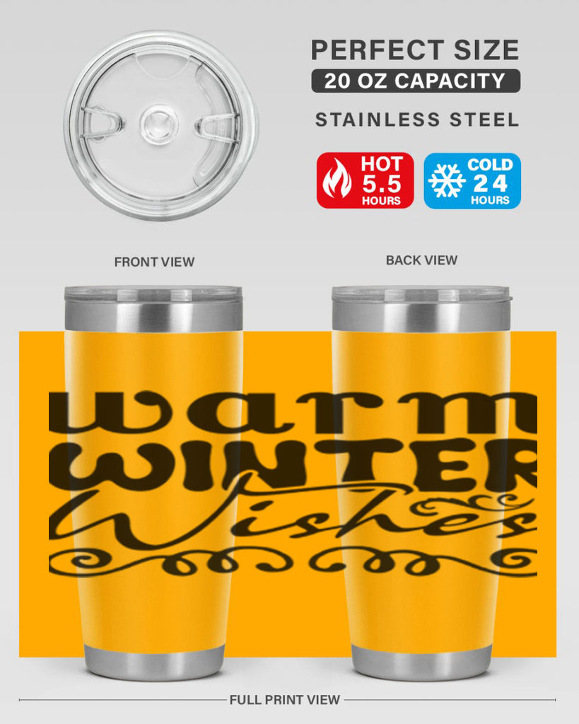 Warm winter wishes 461#- winter- Tumbler