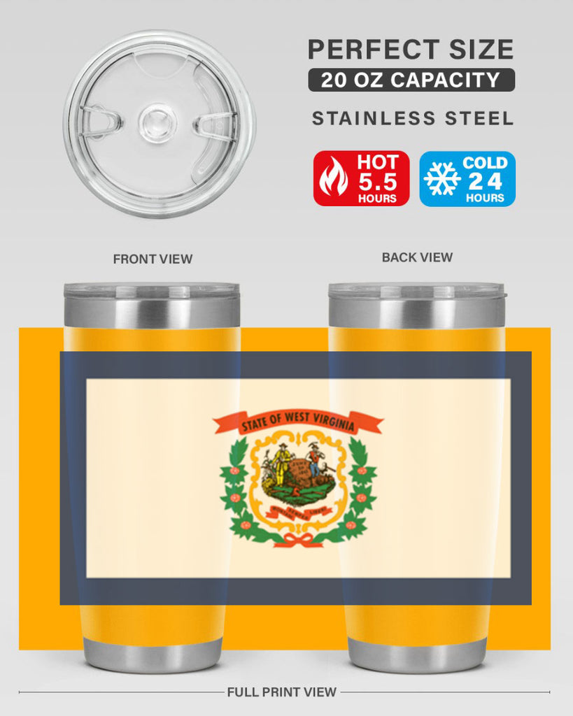 West Virginia 3#- stateflags- Tumbler
