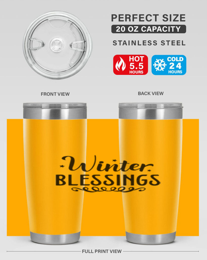 Winter Blessings 490#- winter- Tumbler