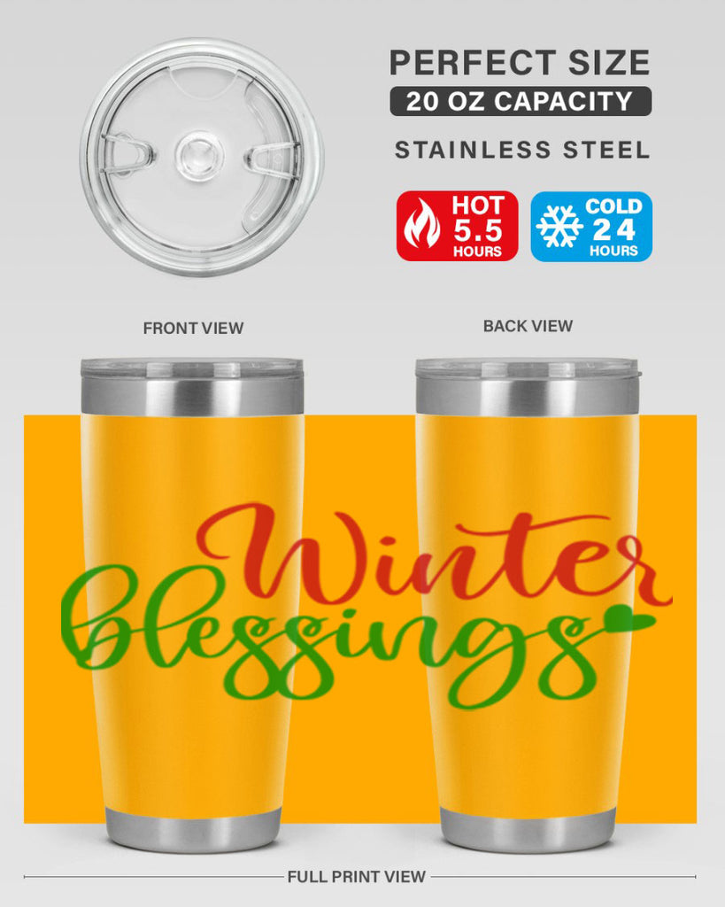 Winter Blessings 492#- winter- Tumbler