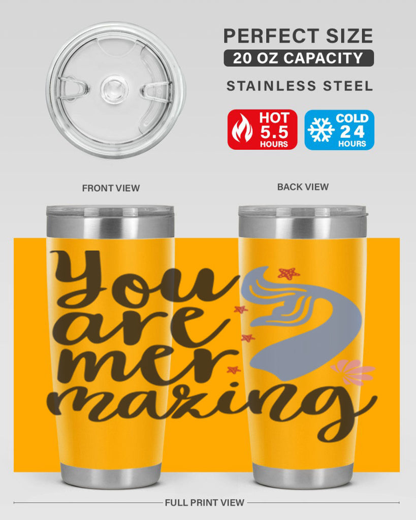 You are mermazing 681#- mermaid- Tumbler