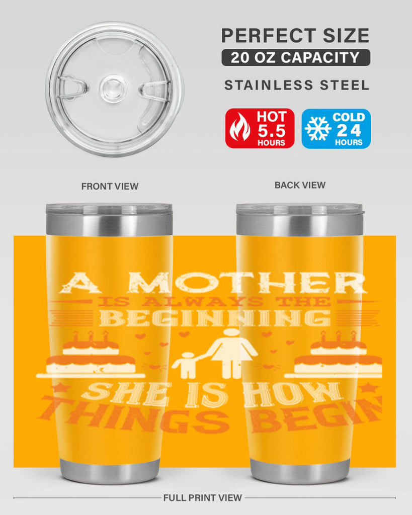 a mother is your first friend 12#- mothers day- Tumbler