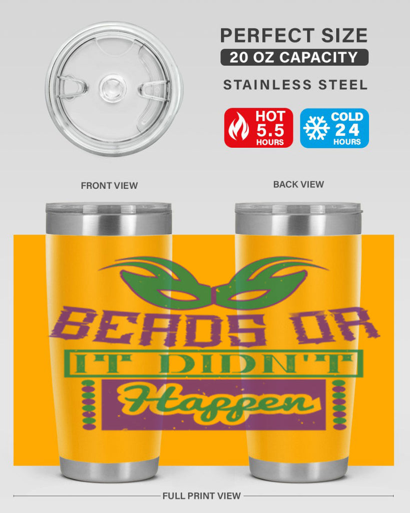 beads or it didnt happen 27#- mardi gras- Tumbler