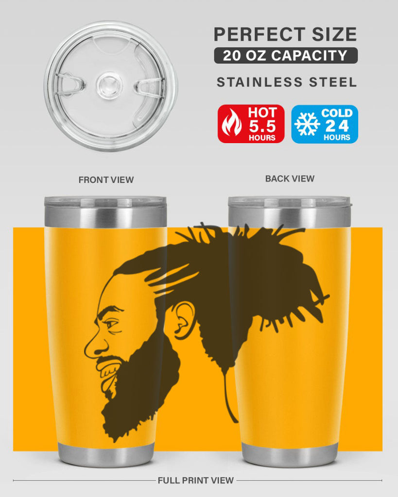 beardman 45#- black men - boys- tumbler
