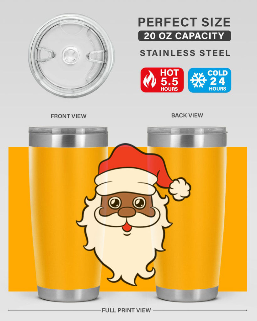 black santa 25#- black men - boys- tumbler