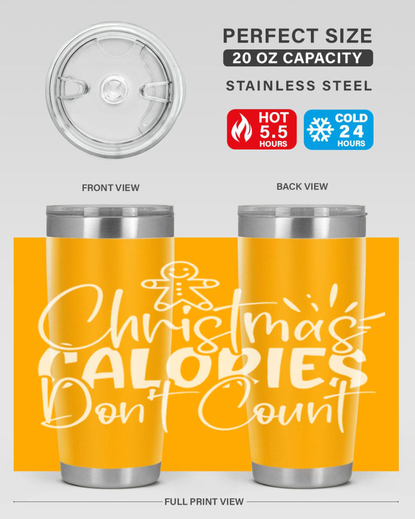 christmas calories dont count 45#- kitchen- Tumbler