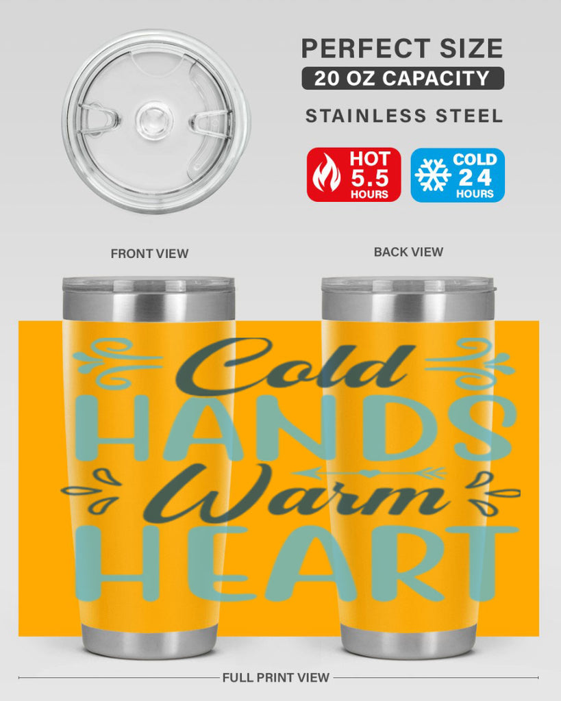 cold hands warm heart 50#- winter- Tumbler
