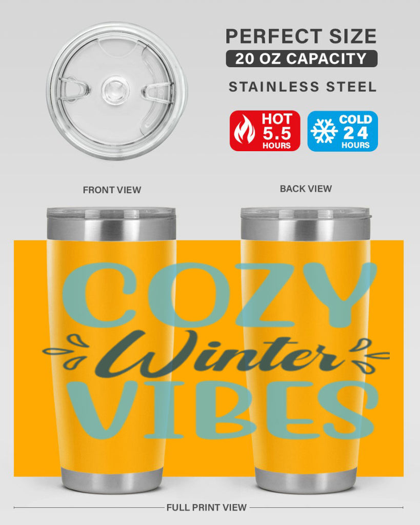 cozy winter vibes 65#- winter- Tumbler