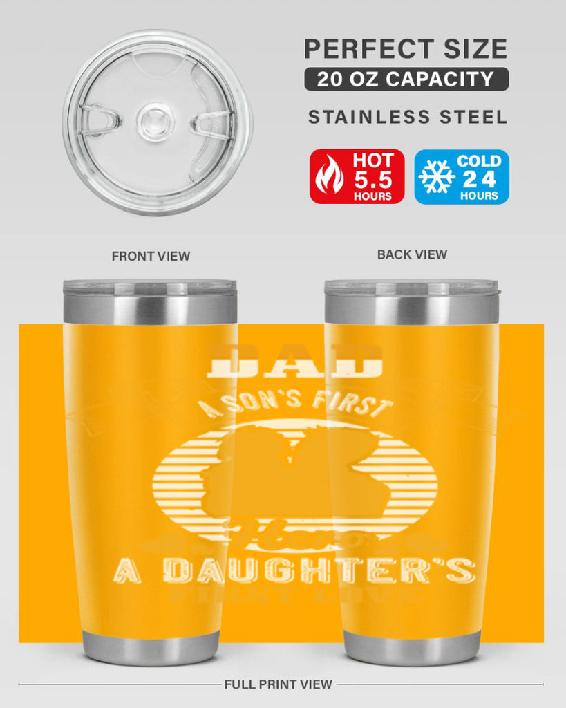 dad a son’s first hero 245#- fathers day- Tumbler