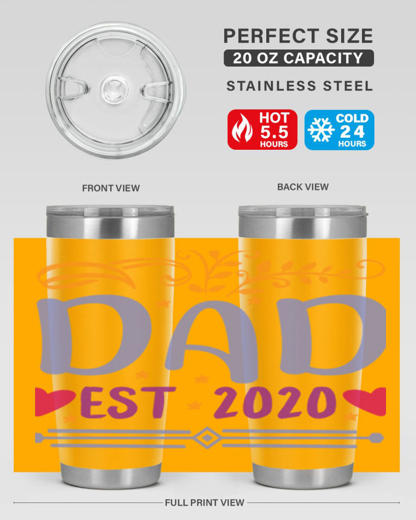 dad est 98#- fathers day- Tumbler