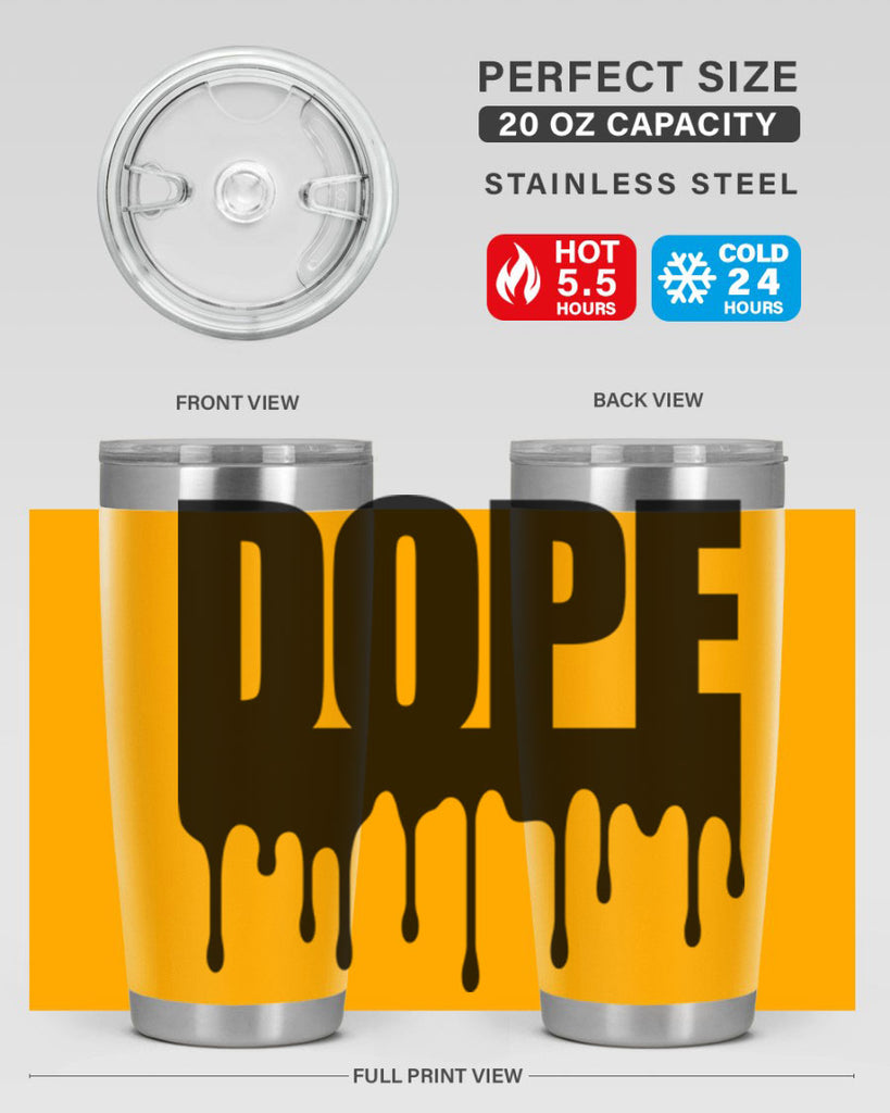 dope drip 166#- black words phrases- Cotton Tank