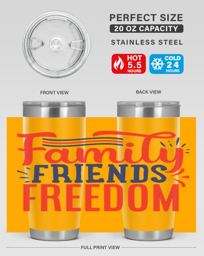family friends freedom Style 48#- Fourt Of July- Tumbler