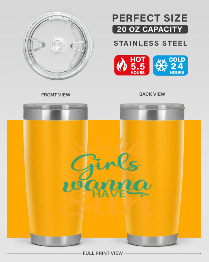 girls just wanna have sun Style 102#- summer- Tumbler