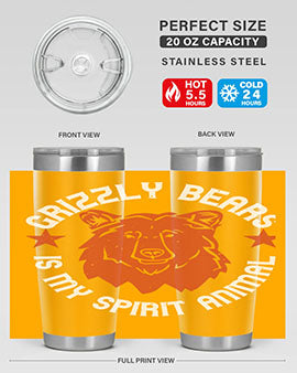 grizzly bears is my spirit animal 13#- Bears- Tumbler