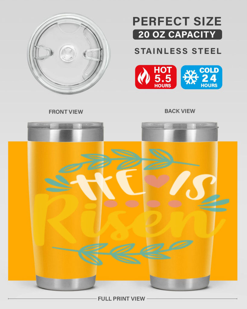 he is risen 78#- easter- Tumbler
