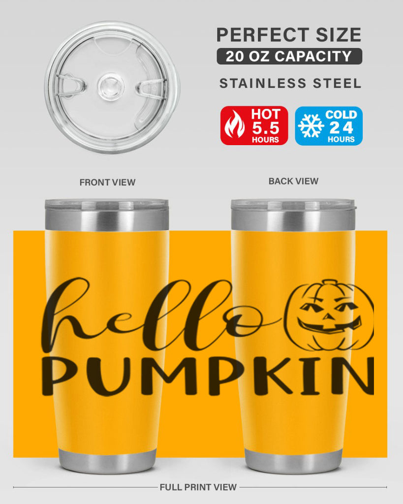 hello pumpkin 287#- fall- Tumbler