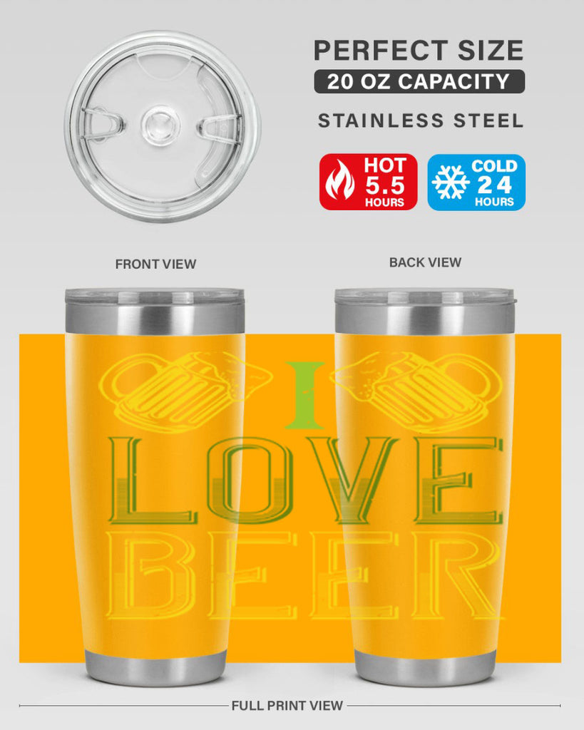 i love beer Style 134#- St Patricks Day- Tumbler
