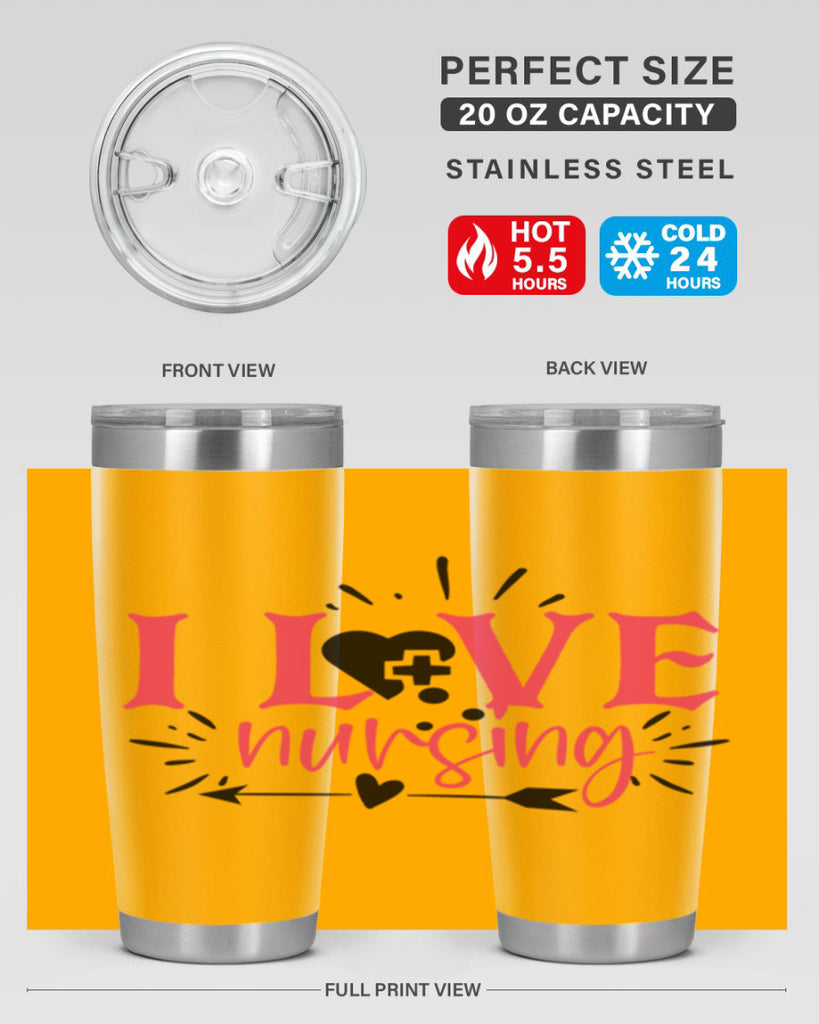 i love nursing Style 380#- nurse- tumbler