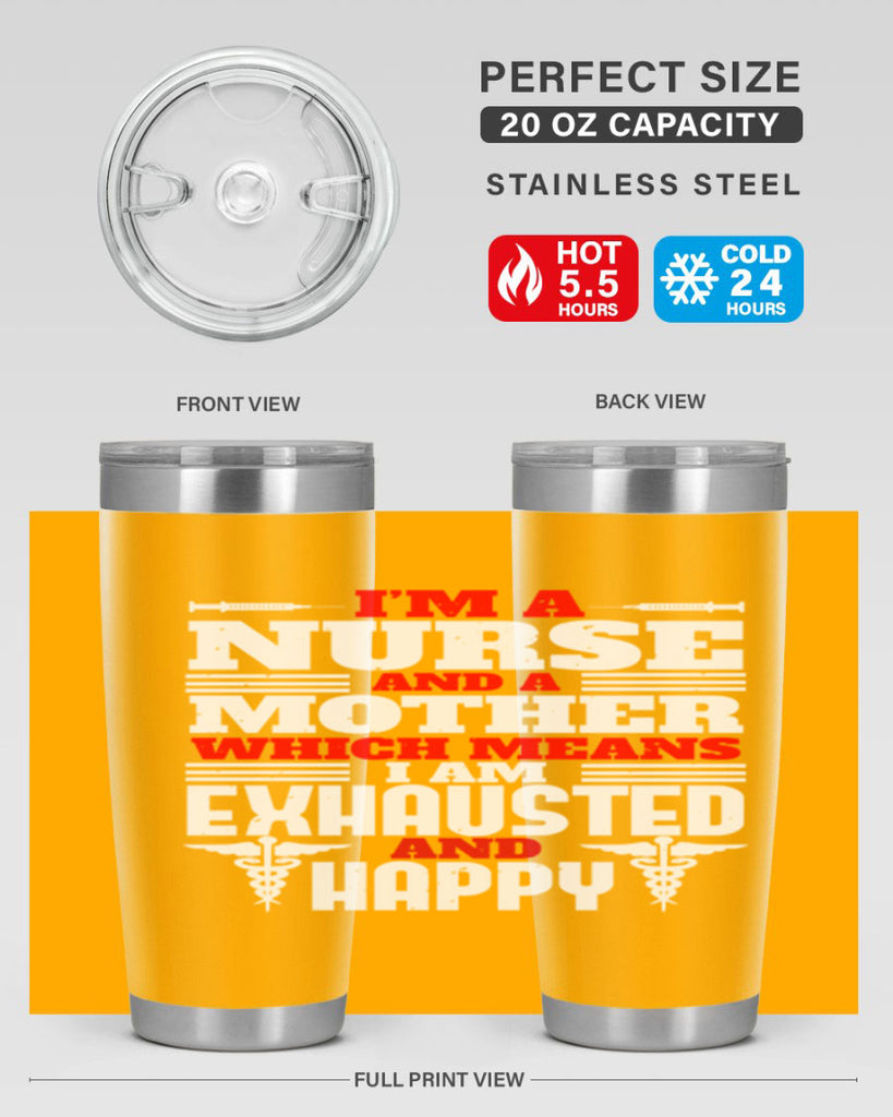 im a nurse and a mother Style 312#- nurse- tumbler