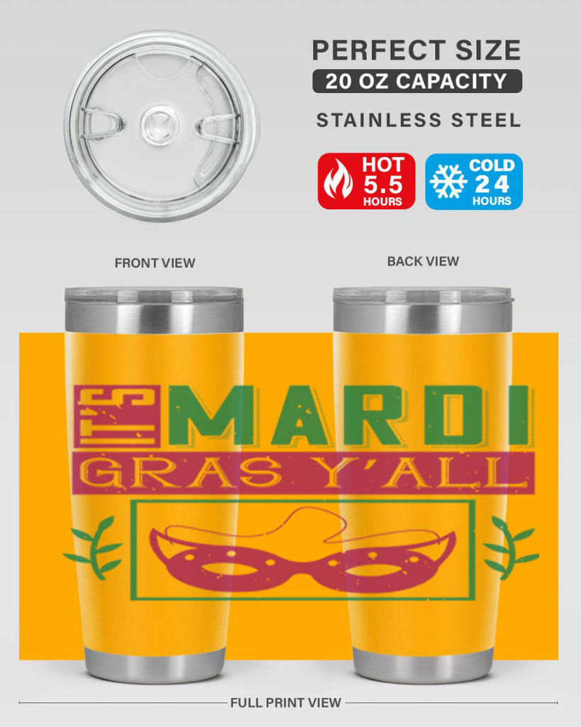 it’s mardi gras y’all 60#- mardi gras- Tumbler