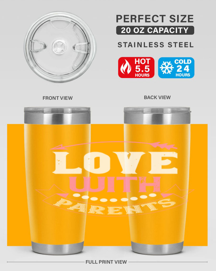 love with parents 43#- valentines day- Tumbler
