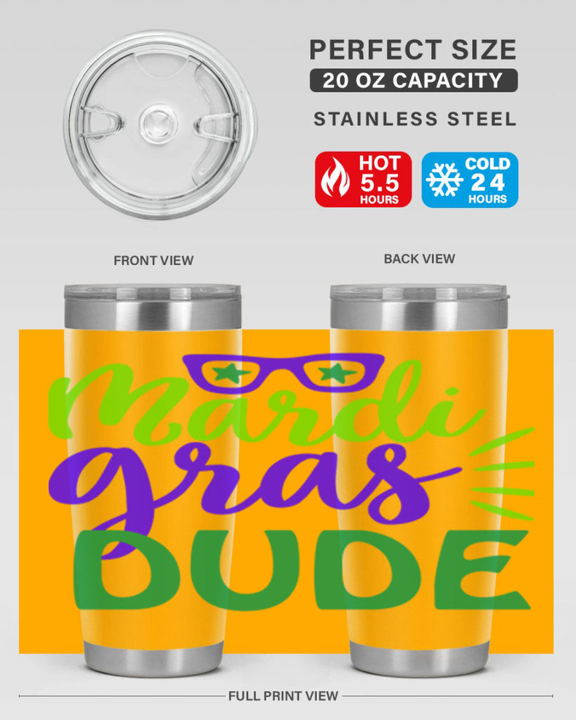 mardi gras dude 10#- mardi gras- Tumbler