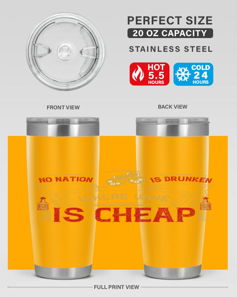 no nation is drunken where wine is cheap 31#- drinking- Tumbler