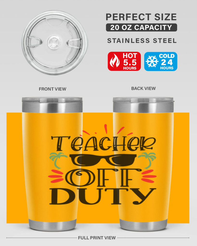 teacher off duty Style 204#- teacher- tumbler